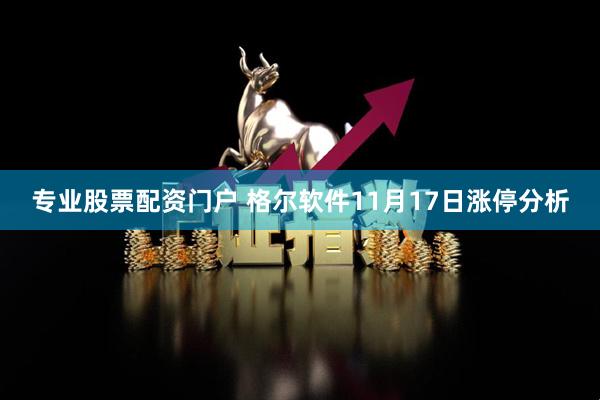专业股票配资门户 格尔软件11月17日涨停分析